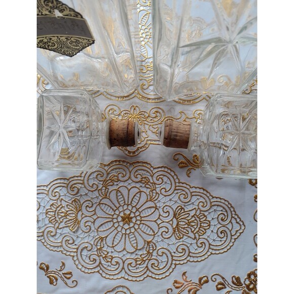 (2) Vintage Schenley Embossed Whiskey Bottle Decanter w/Stoppers 1950’s 1960's - Picture 2 of 9